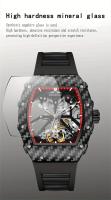Reloj Mecánico Automático Para Hombre MUSANFIGO Forma De Barril Luminoso Hueco Resistente Al Agua Ideal Para Regalos Correa De Silicona - details 3