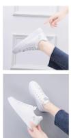 Zapatos De Mujer En PU Cuero Sintético Con Bordado Blancos Broderie Respirables Con Flores Y Cordones Nueva Colección Zapatos Casuales - details 9