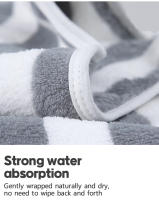 Toalla De Baño Gruesa Y Absorbente Suave Para Rostro Para El Hogar 1 Pc Técnica Tejida Aplicación General Material Poliéster 100% - details 4