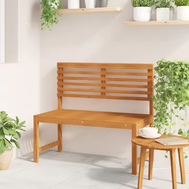 Banco de Jardín vidaXL 100x50x91 cm Madera Sólida de Acacia - 1