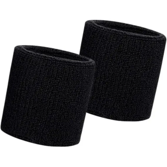 Muñequeras deportivas Muñequeras para el sudor Muñequeras para el sudor para hombres y mujeres Muñequeras de tela de rizo Muñequeras para el sudor para gimnasio Correr Baloncesto Tenis Hacer ejercicio - 1