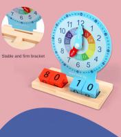 Juego De Actividades Para Reloj De Enseñanza Montessori Juguetes Educativos Para Niños Ayudan a Aprender a Decir La Hora Juguetes De Aprendizaje Para Niños De Preescolar - details 4
