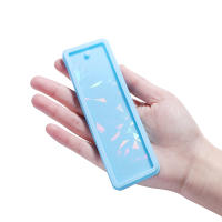 Molde De Silicona Para Marcapáginas Holográfico Láser Rectangular De Luz Y Sombra Cristal Epoxy Resina Para Manualidades - details 7