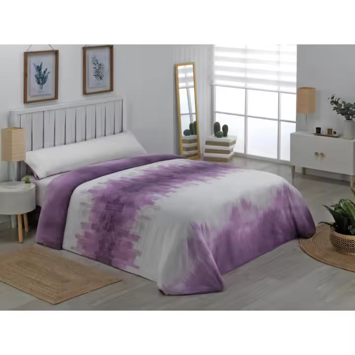 Novotextil Juego de Funda Nórdica Cama 135x1 90 /200 Modelo Invierno Confort Inclue Sábana Bajera Ajustable Funda de Almohada Funda de Edredón Conjunto de Ropa de Cama de Microfibra de Poliéster Suave Cálida Tacto Sedoso Fácil - 1