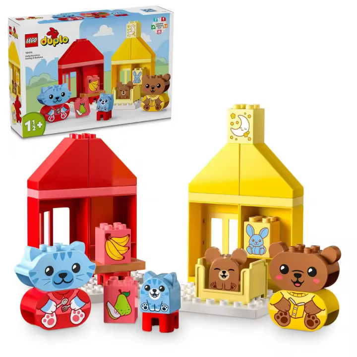 LEGO 10414 Mi Primer DUPLO Rutinas Diarias: Comer y Dormir Juguete - 1