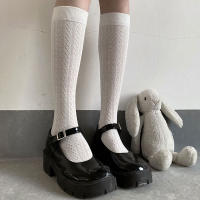 Medias Largas De Estilo Japonés Para Estudiantes De Secundaria Medias De Verano Delgadas Para Mujer Color Negro Y Blanco Medias JK Para Niñas - details 4