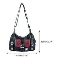 Bolso Bandolera Grande Para Niñas Versátil Suave De Color Contraste Estilo Y2K Para Viajes Compras Y Comunicación - details 7