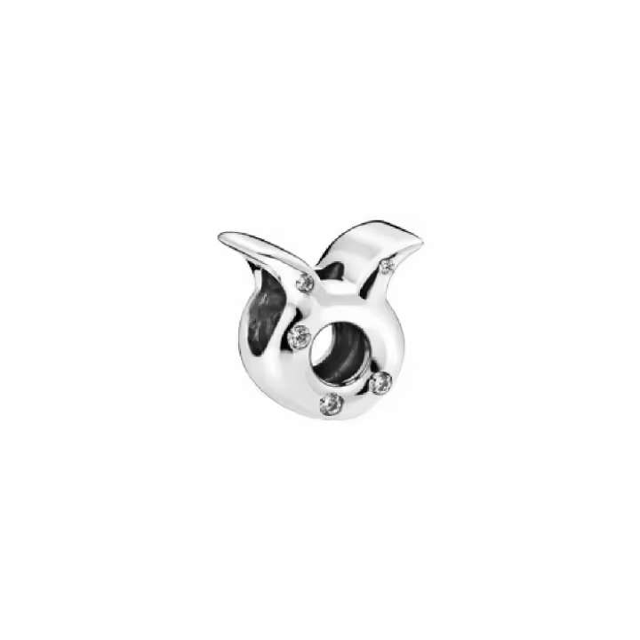Charm Pandora Signo Zodiaco Tauro circonitas transparentes - 1