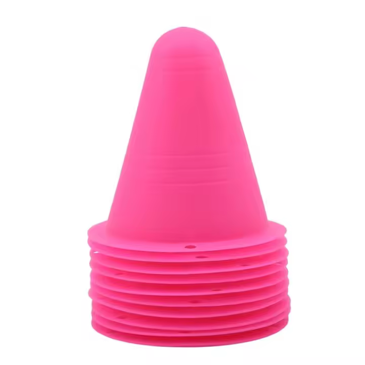 10Pcs/set Conos De Entrenamiento Para Patinaje Y Fútbol Roller Rugby Marcador De Patinaje Obstáculos Suaves Para Deportes De Equipo - 1