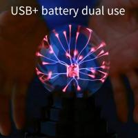 Lámpara De Noche De Ión Magnético USB 3 Pulgadas Luz De Relámpago Luz De Atmósfera Electrostática Para Decoración De Habitaciones - details 2