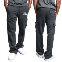 Pantalones Tácticos Casuales Para Hombre Con Múltiples Bolsillos Pantalones De Entrenamiento Sueltos Y Rectos Para Al Aire Libre Estilo Safari De Polyester Y Fleece Cierre Ajustable - details 7