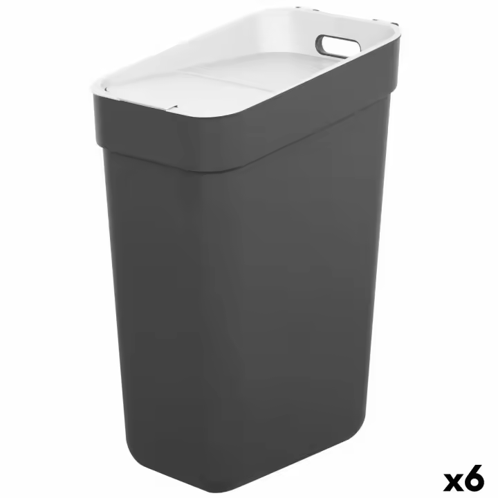 Cubo de basura Curver Gris Plástico 30 L (6 Unidades) - 1