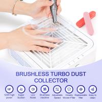 Extracorredor De Uñas Sin Escobillas 120W Con Filtro De Super Succión Bajo Ruido Para Manicura Aspiradora De Polvo De Uñas Con Filtro - details 2