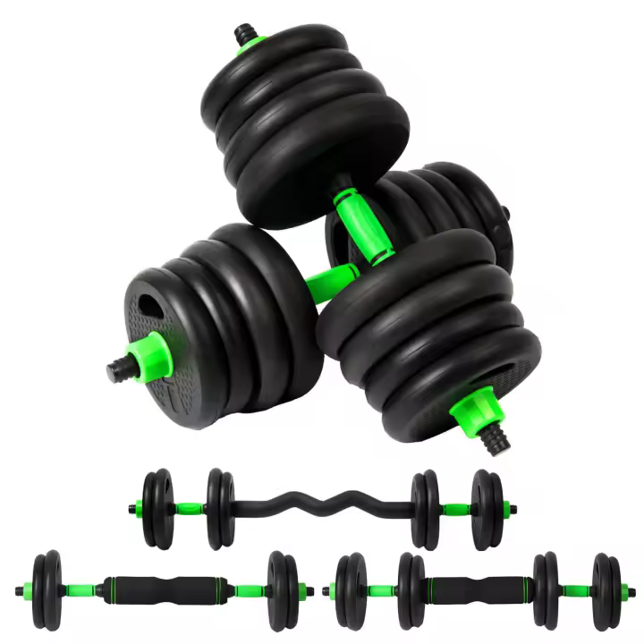 Juego De Mancuernas Ajustables Multifuncionales 3 En 1, Ajustables Con Asa Opcional, Barra Recta, Para Flexiones, 10 Kg, 15kg, 20 Kg, 30 Kg, Pesas De Gimnasio En Casa Para Hombres - 1