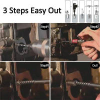 Kit De Extracción De Tornillos Rotos 8PCS Herramienta Para Eliminar Tornillos Dañados Y Tubos De Agua Herramienta De Remoción Espiral Izquierda Ideal Para Carpintería Y Reparaciones Domésticas - details 1