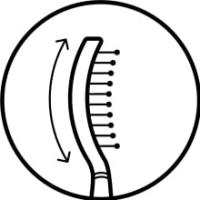 Olivia Garden Cepillo Fingerbrush Full Black Combo Medium | Tamaño Mediano en Color Negro | Care Ionic Boar & Nylon - details 3