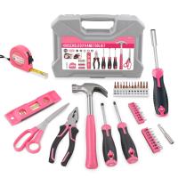 Caja Herramentales: Maletin Herramientas Bricolaje Complete, Juego Kit Herramientas Rosa Profesional for Mujer, Home, Oficina - details 0