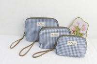 Set de 3 neceseres impermeables Vichy - Bagsgarden - details 2