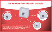 Banner - Pila maxell de boton oxido plata 362 SR721SW