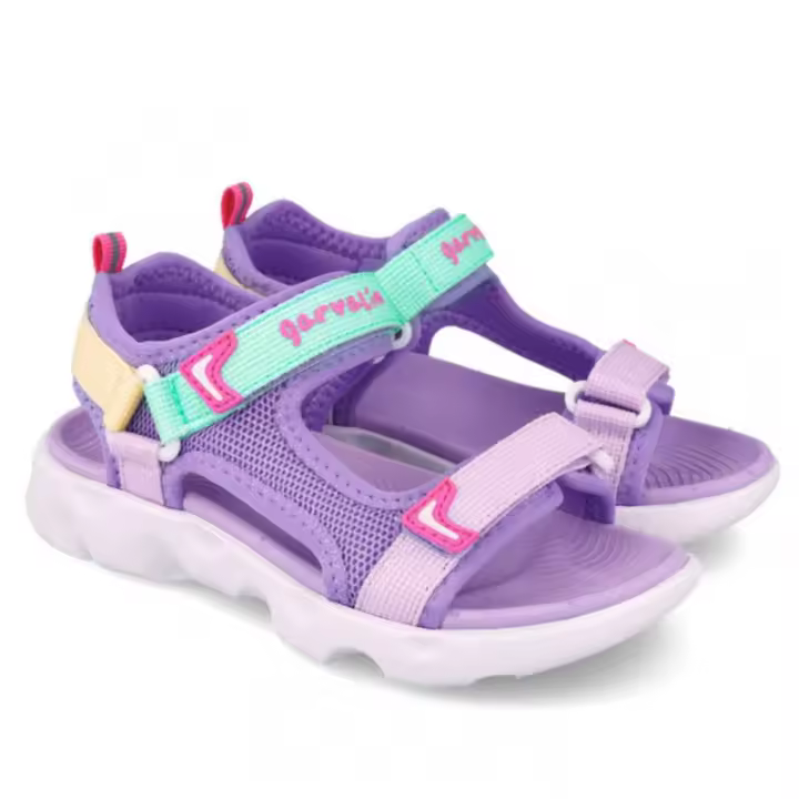 Sandalia deportiva lila niña Garvalín, superligeras y cómodas. Cuentan con plantilla transpirable - 1