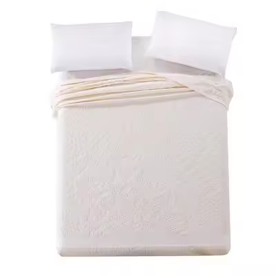Manta De Verano Para Cama Suave Y Cálida De Algodón 100% Tamaño Single/Doble Sólido Jacquard Manta De Camas Toalla De Algodón - 1