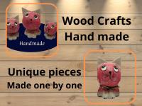 SusggO -  Set de 3 Gatos de Madera. Figuras Decorativas Hechos a Mano Artesania Figuras Gatos Decorativos Decoracion hogar Tallado a Mano Gato de la Suerte Adorno Mueble - details 1