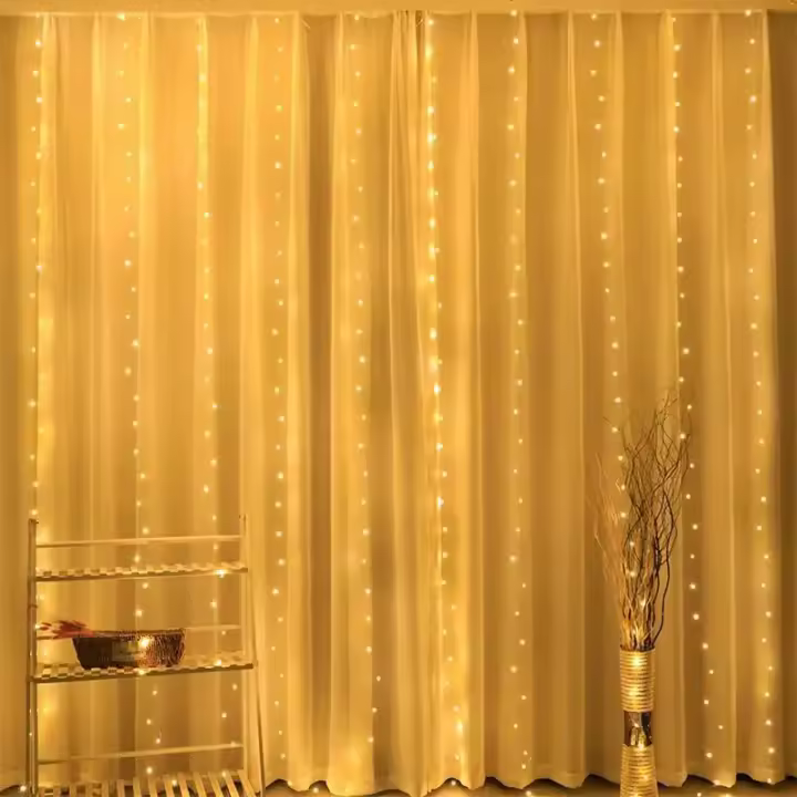 Luz De Tela LED 3/6M Guirnalda De Hadas Para Ventana Decoración De Hogar Para Navidad Boda Y Fiesta Cadenas De Luz USB Con 8 Modos - 1