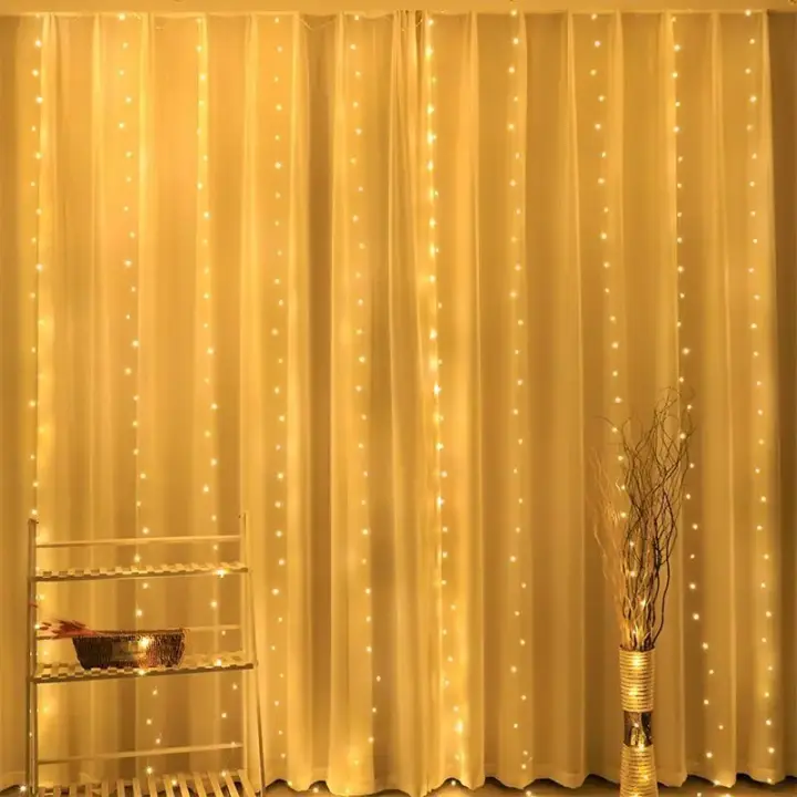 Luz De Tela LED 3/6M Guirnalda De Hadas Para Ventana Decoración De Hogar Para Navidad Boda Y Fiesta Cadenas De Luz USB Con 8 Modos - 1