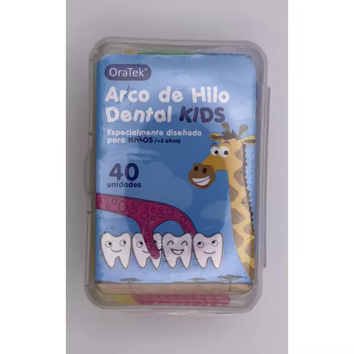 Oratek ARCO KIDS CAJA HILO DENTAL 40 UNIDADES PARA LA HIGIENE DENTAL DE LOS MÁS PEQUEÑOS - 1