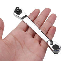 Llave De Enchufe Doble Cabeza 2 En 1 Mini Llave De Destornillador Con Mango 72 Dientes Herramienta Rápida Para Instalación - details 11