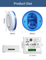 Interruptor Inteligente WiFi Tuya Para Google Home Y Alexa Control Remoto RF 433Mhz Mini Botón Redondo DIY Módulo - details 7