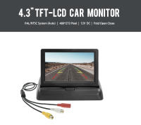 Monitor De Coche MJDOUD Con Cámara Trasera Pantalla TFT LCD HD De 4.3 Pulgadas Cámara De Apoyo LED Para Estacionamiento Fácil Instalación - details 0