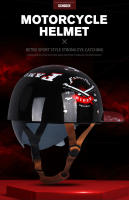 Casco De Motocicleta Retro Verano Para Adultos Medio Abierto Adecuado Para Hombres Y Mujeres Niños Ciclismo Motocross Material ABS - details 0