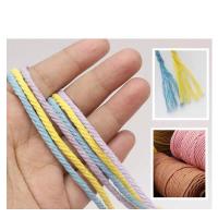 Cordón De Algodón Para Macramé 3mm Colorido 100m DIY Proyectos Embalaje De Regalos Decoración Del Hogar Eco-amigable Resistente - details 3