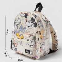 Mochila Disney 2024 Para Niñas Con Diseño De Mickey Translúcido Mini Mochila De Moda Estudiantil Impresión Co-branded Bolsa Escolar Bonita Y Práctica - details 0