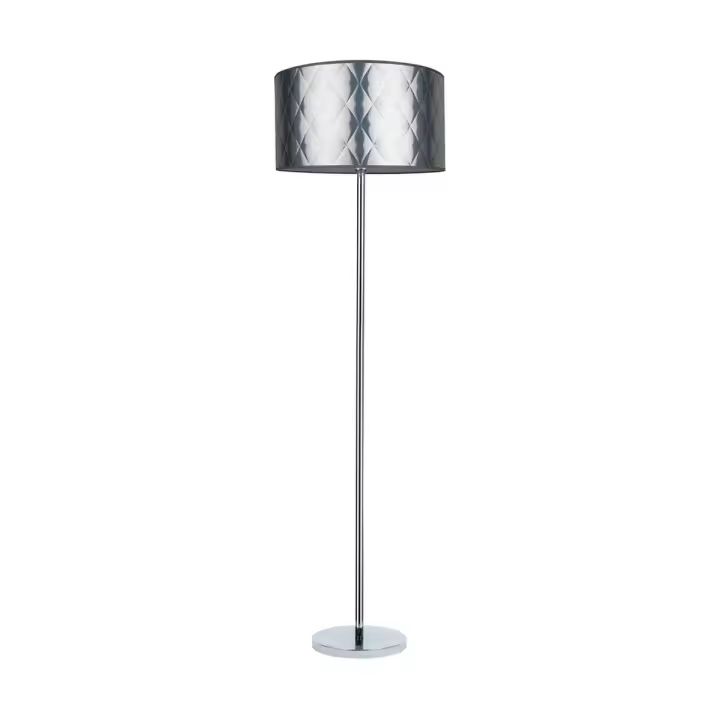 Lámpara de Pie Schelda, Metal, Plata, 50x50x166 cm - 1