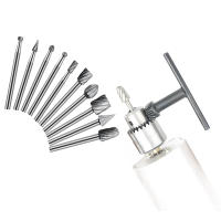 Brocas De Carburo De Titanio Shank Para Taladro Eléctrico Herramientas Rotativas Dremel Para Metal Milling Cutter Y Carpintería - details 1