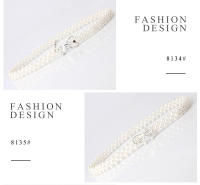 Cinturón decorativo de perlas para mujer - Estilo coreano con strass, ajustable para vestidos y looks dulces - details 7