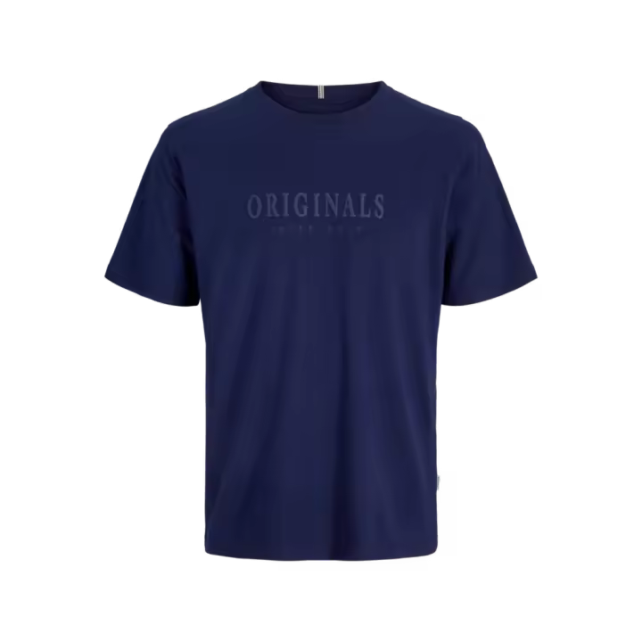 Jack & Jones Frederiksberg Tee Color Azul Oscuro - Elástico Y Suave Al Tacto, Ideal Para Vestir A Diario - 1