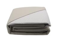 Colcha Bouti de Verano Reversible Lisa en Beige/Blanca   | Acolchada Fina y Termosellada | Incluye Fundas de Cojín Mommata - details 5