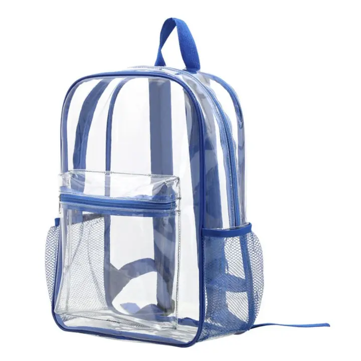 Mochila Deportiva De PVC Transparente Impermeable Para Viajes Y Fitness Gran Capacidad Con Hombros Visibles Bolsa De Viaje Casual - 1