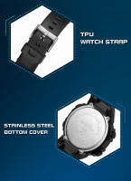 Reloj Deportivo De Lujo SANDA Para Hombre Estilo G Muestra Militar Impermeable Con Pantalla LED Digital Reloj Hombre Con Alarmas Calendario Y Cronógrafo - details 34