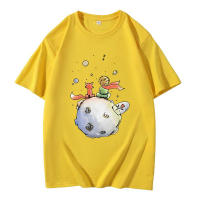 Camiseta De Verano Para Hombre Algodón Con Estampado De Príncipe Cartoon Camiseta Gráfica O-Neck Manga Corta Para Mujer Top Casual - details 8