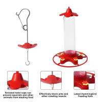 Alimentador de colibrí colgante al aire libre, boca ancha para fácil llenado, alimentador para patio, jardín, decoración de árboles - details 2