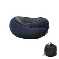 Almohada De Viaje De Espuma Memory Foam U-Cuadrada Soporte De Cuello Estilo Caracol Ajustable Suave Para Descanso Del Mediodía Y Sueño - details 7