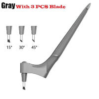 Cuchillo De Artesanía Con Regla Triangular Y Hoja Giratoria De 360 Grados Herramienta Para Manualidades En Papel Acero Inoxidable - details 6