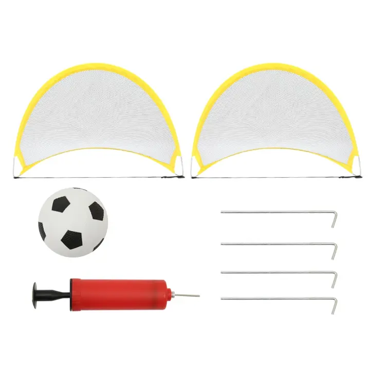 Red De Fútbol Plegable 2Pcs Portería Deportiva Para Entrenamiento Interior Y Exterior Juguete Para Niños Práctica De Balón - 1