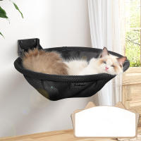Cama De Gato Colgante Plegable Y Respirable Con Estante De Pared Para Dormir Jugar Y Subir Con Marco De Baloncesto - details 2
