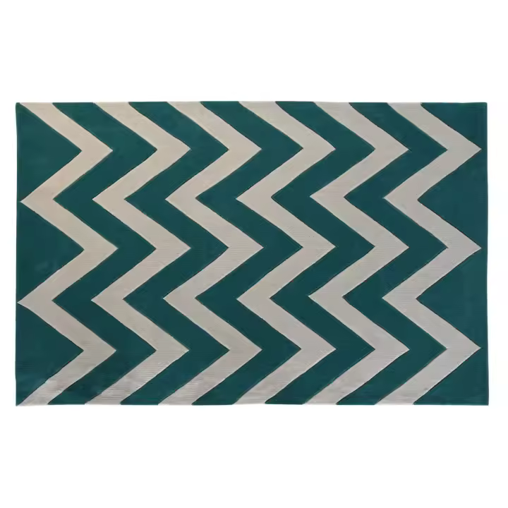 ALFOMBRA POLIESTER 120X180X2 1800 GSM ZIGZAG TX204772 - 1
