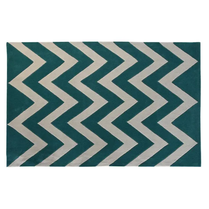 ALFOMBRA POLIESTER 120X180X2 1800 GSM ZIGZAG TX204772 - 1